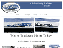 Tablet Screenshot of holidayloungeomaha.com